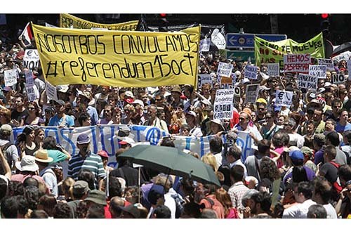 El Movimiento 15-M revive en las calles de toda España