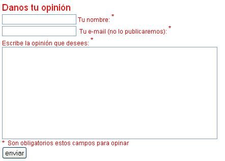 ¡Danos tu opinión!