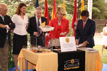 Aguirre inaugura la ampliación de la U.P. Comillas