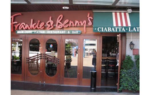 Restaurante Frankie and Benny's en La Moraleja