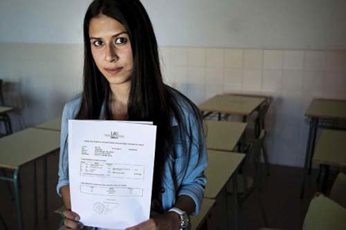 Lucía Cobarro, nada menos que 9,975 en Selectividad
