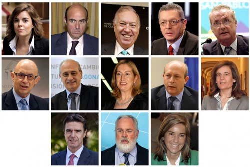 Estos son todos los ministros de Mariano Rajoy