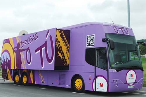 El autobús 'Drogas o tú' ha recorrido más de 60 municipios