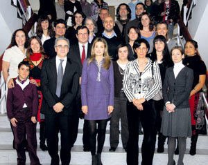 Doña Letizia visita la oficina de Cooperación de la UAM