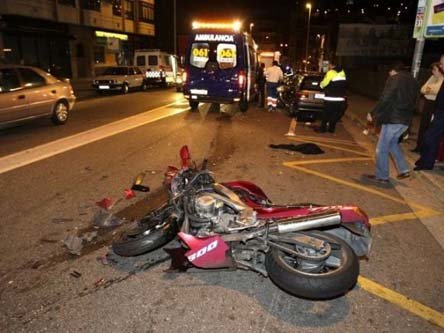 Nueve heridos en moto cada día en Madrid