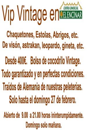 VIP-Vintage otra vez en el Centro Comercial EL ENCINAR
