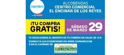 El 29 de marzo, llévate tu compra gratis en Caprabo