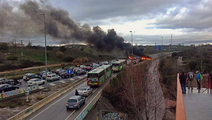 La Huelga de estudiantes 'incendia' la Autónoma