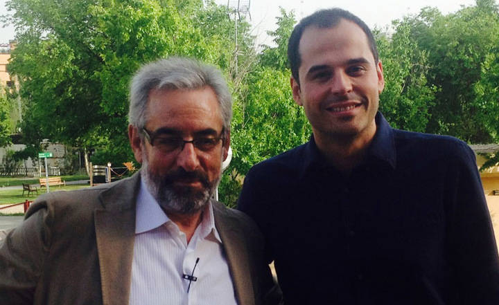 A la izquierda Horacio Rico, junto a Ignacio Aguado, máximo dirigente de Cs en Madrid