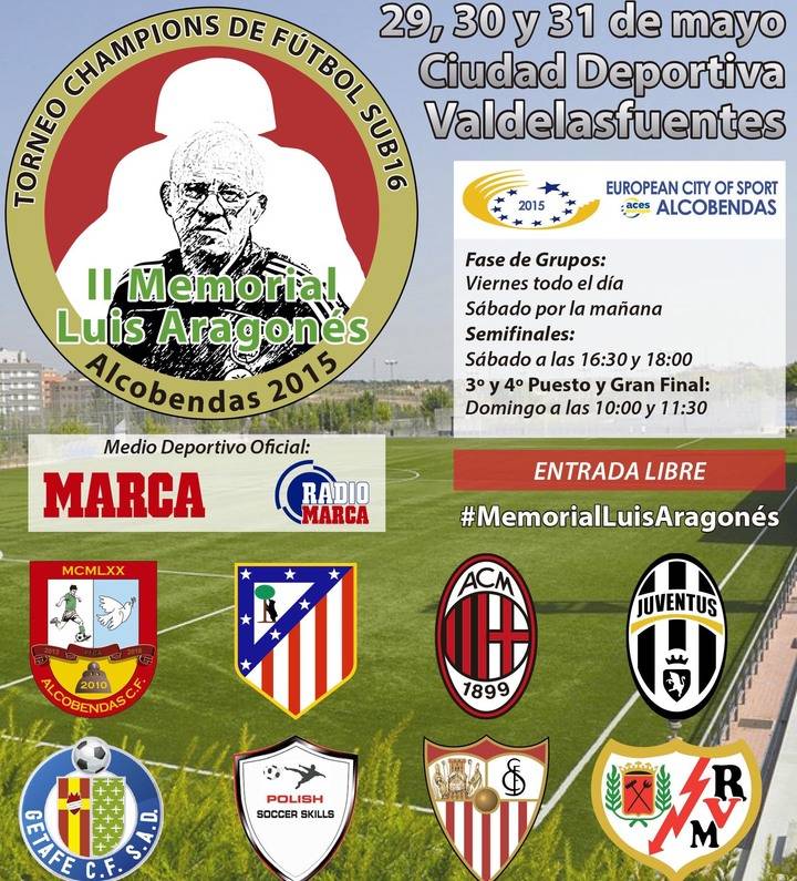 Imagen del cartel del Memorial de fútbol Luis Aragonés