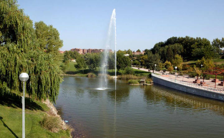 Imagen del estanque del Parque de Andalucía, localización donde han aparecido los patos muertos