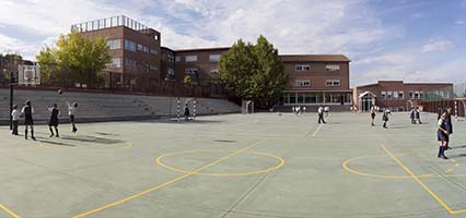 Ilustración del colegio San Patricio(La Casita) en La Moraleja