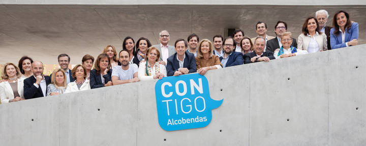 Todos los componentes de la lista electoral presentada por el Partido Popular de Alcobendas