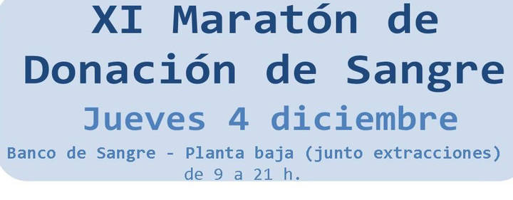 XI Maratón de donación de sangre en el Hospital Infanta Sofía