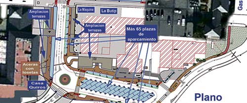 65 plazas de aparcamiento en la calle Estafeta