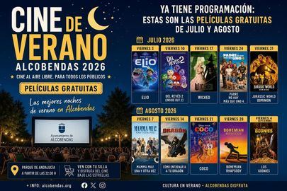 El Cine de Verano de Alcobendas 2026 ya tiene programación: estas son las películas gratuitas de julio y agosto