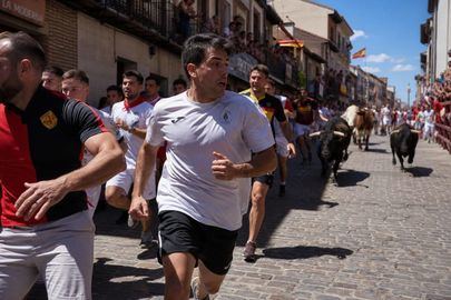 El quinto encierro de Sanse deja 16 heridos y cinco trasladados al hospital tras un aparatoso tapón
