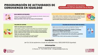 Actividades para fomentar la igualdad en nuestra ciudad