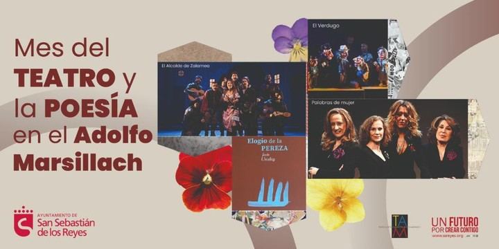 Homenaje al teatro y la poesía en el Adolfo Marsillach durante marzo