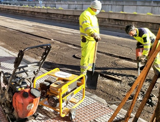 Comienza el asfaltado de los viales más afectados por Filomena