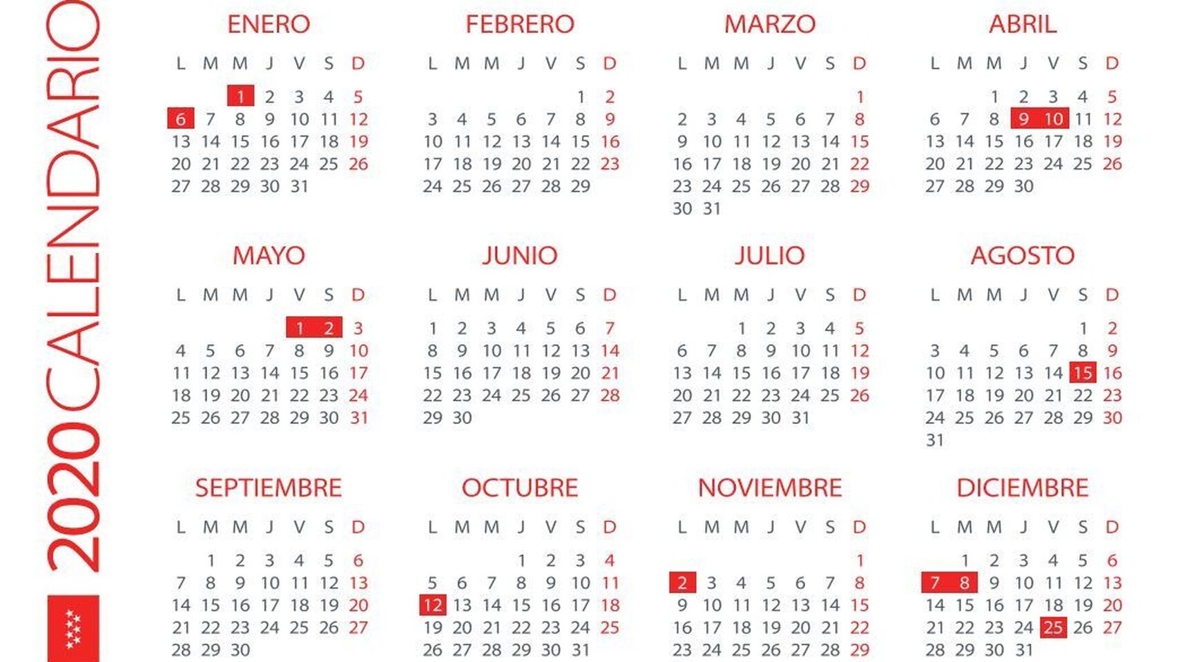 Calendario Laboral Madrid 2020 Días Festivos Y Puentes Tribuna De La