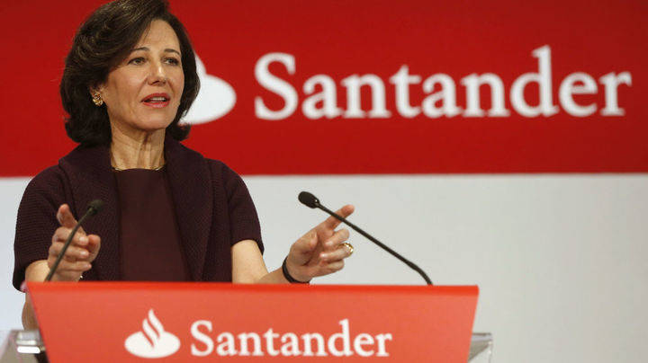 Desplome de las acciones del Banco Santander