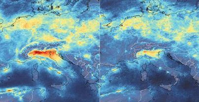 La tierra se tomó un respiro, y baja la contaminación ambiental