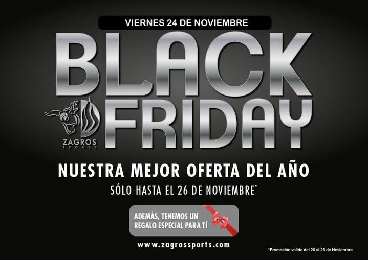 Promoción especial del gimnasio ZAGROS por el Black Friday