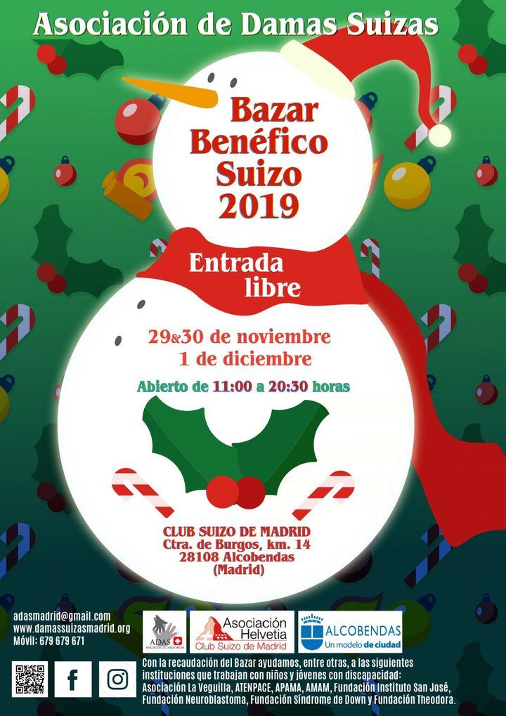 Bazar benéfico navideño en el colegio Suizo de Cuestablanca