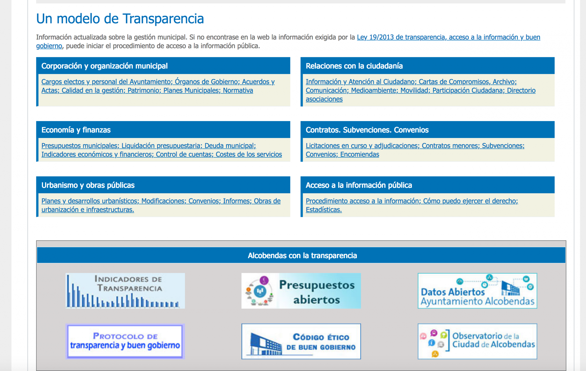 El Ayuntamiento de Alcobendas, el más transparente de la Comunidad de Madrid