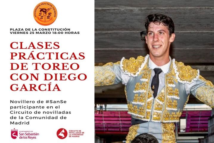 Diego García impartirá clases de toreo en la ciudad