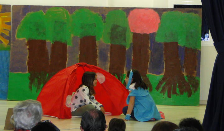 Imagen de la representación realizada por los alumnos del colegio Base de La Moraleja