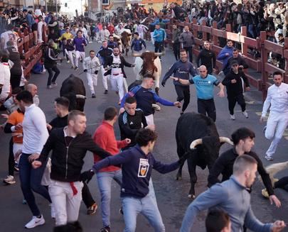 Todo un exito los ‘Los encierros blancos’ de San Sebastián de los Reyes