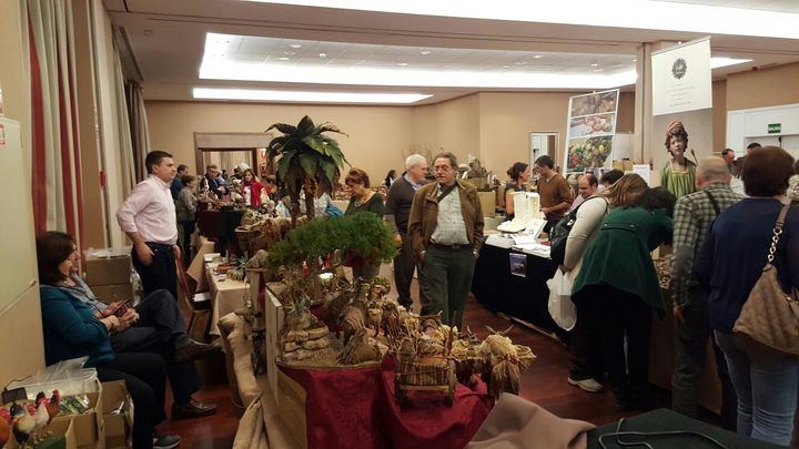 Imagen de la III Feria Nacional de Belenistas celebrada en el Hotel Amura en 2016