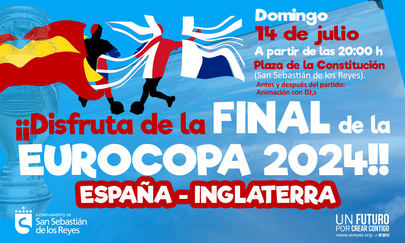 Pantalla gigante en Sanse para seguir la final de la Eurocopa