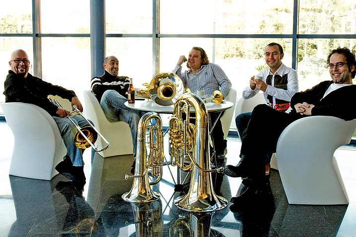 En la imagen vemos al grupo  'Spanish Brass Luur Metals', encargado de cerrar el Festival del Viento Metal en Alcobendas