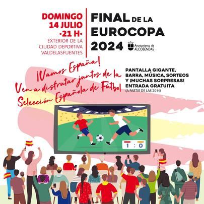 Pantalla gigante para ver la final de la Eurocopa en Alcobendas