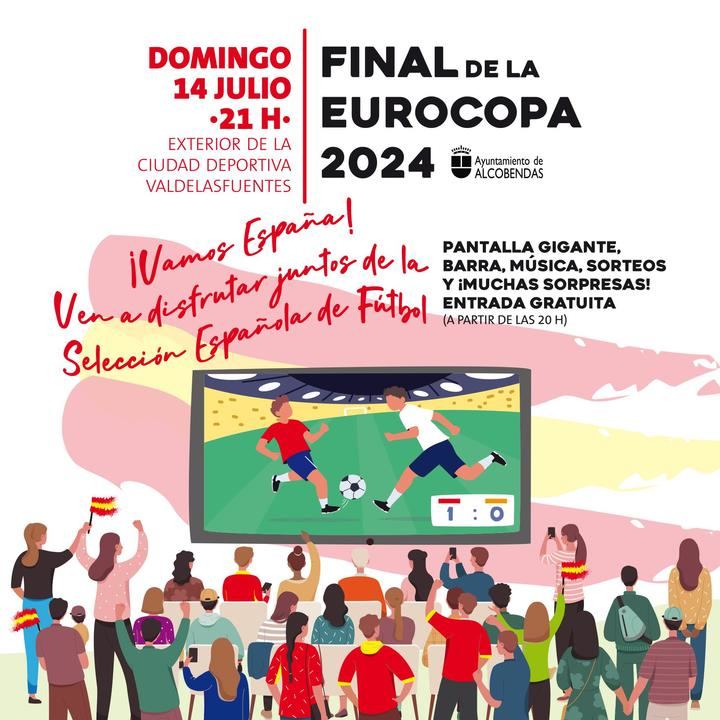 Pantalla gigante para ver la final de la Eurocopa en Alcobendas