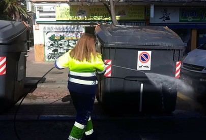 Limpieza intensiva por las calles de Alcobendas por la crisis del Covid – 19