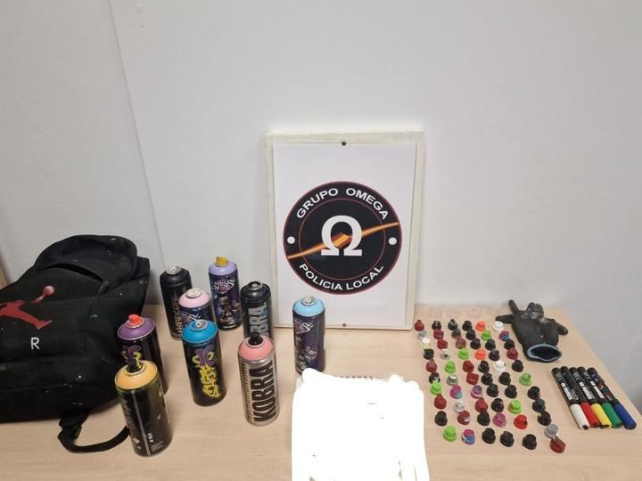 El Grupo OMEGA de la Policía Local de Sanse identifica a nuevos grafiteros