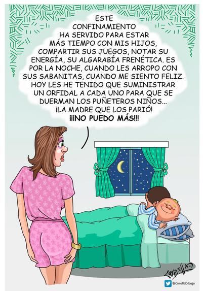 Confinamiento con hijos