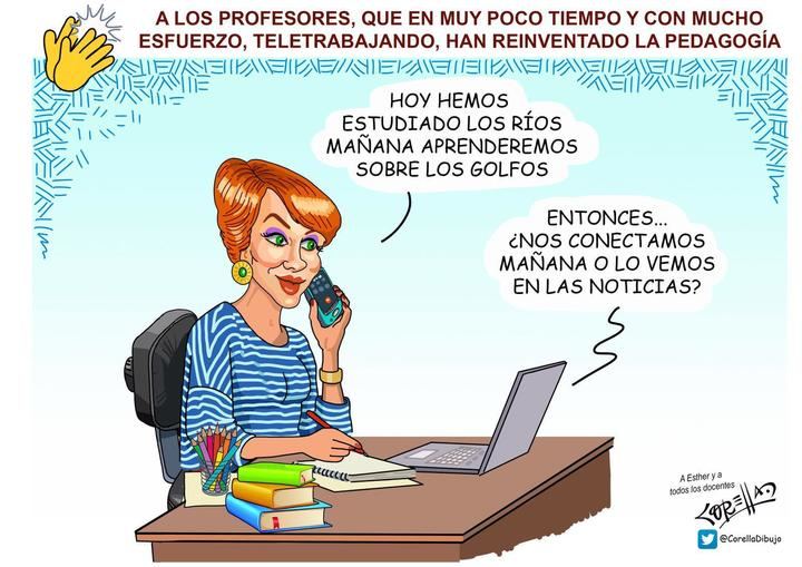 Los profesores, teletrabajando, han reinventado la pedagogía