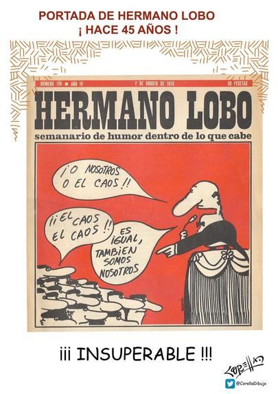 Portada del Hermano Lobo, hace 45 años