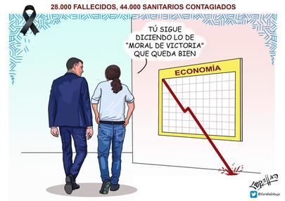 `28.000 fallecidos, 44.000 sanitarios contagiados´