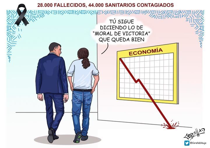 `28.000 fallecidos, 44.000 sanitarios contagiados´