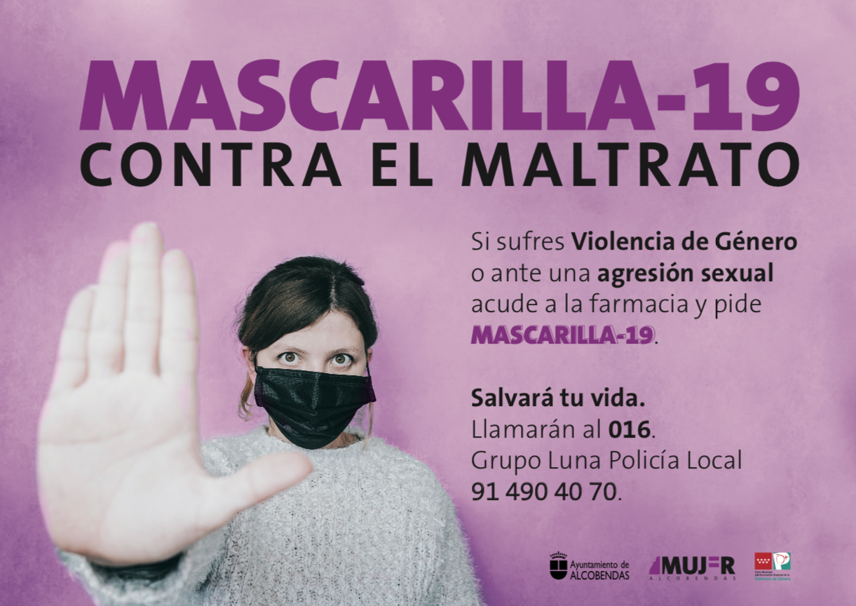 Alcobendas se suma al proyecto ‘Mascarilla- 19’ para luchar contra la violencia machista