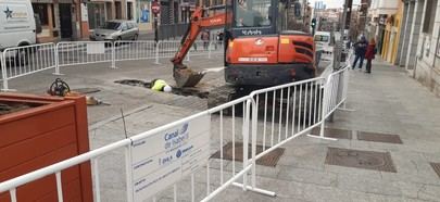 El Ayuntamiento ha cerrado la calle Real para obras hasta el 23 de febrero