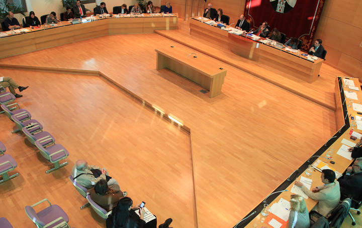 Imagen de la última sesión celebrada por la corporación municipal de Alcobendas