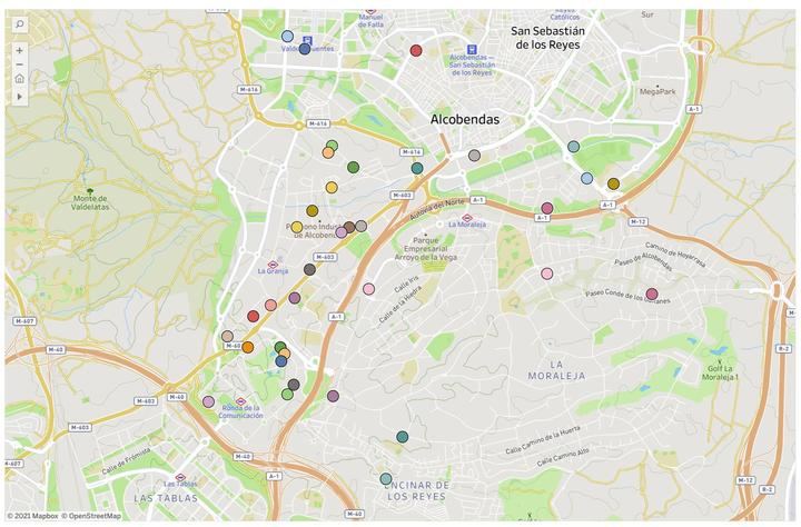 Alcobendas supera los 30 puntos para cargar vehículos