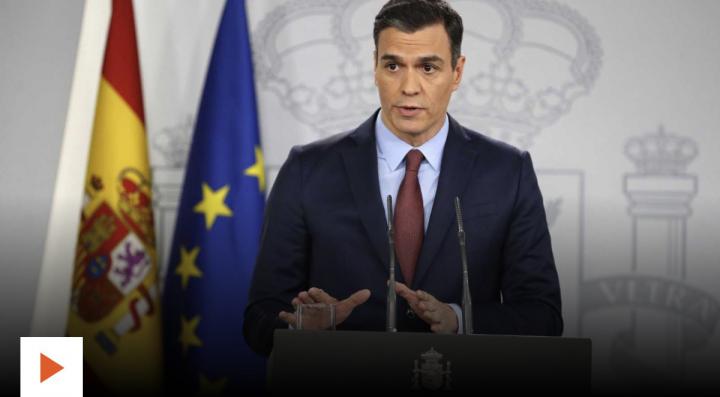 Pedro Sanchez da la cara